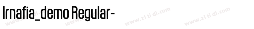 Irnafia_demo Regular字体转换